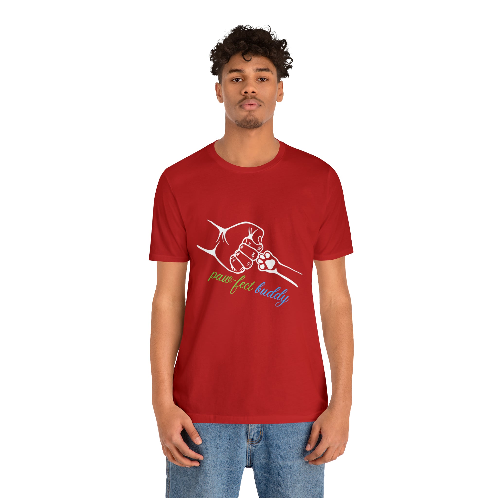 Paw-fect Buddy Sort Sleeve Shirt | Dog Lover Unisex T-Shirt