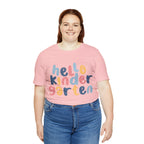 Hello Kindergarten School Shirt | First day of School Unisex T-Shirt