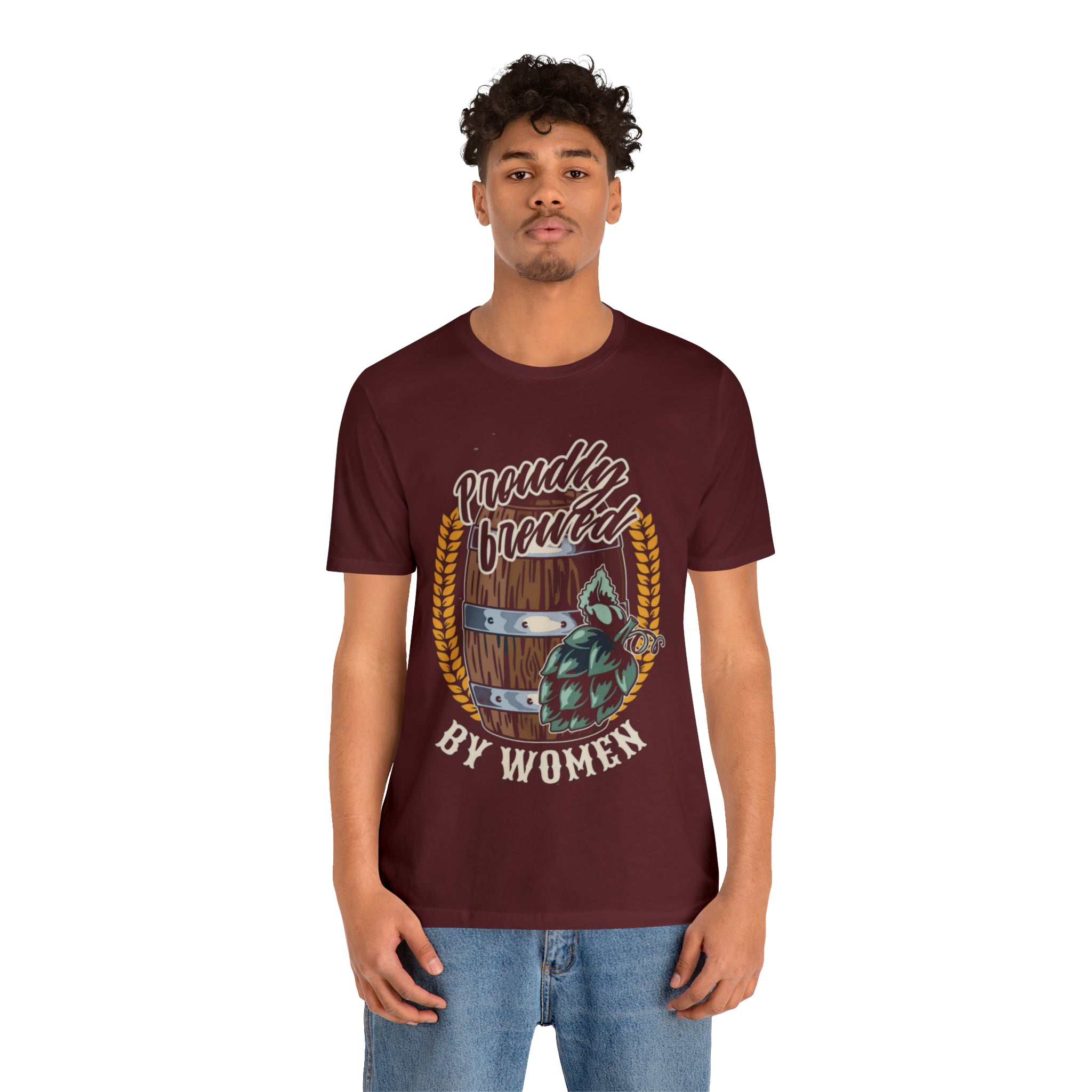 Brewed by Women Beer Shirt | Drink Beer Unisex T-Shirt