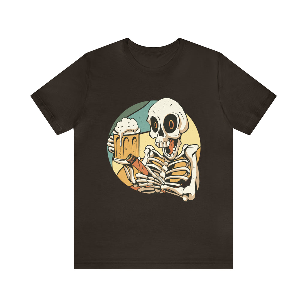 Skeleton Beer Shirt | Drink Beer Unisex T-Shirt