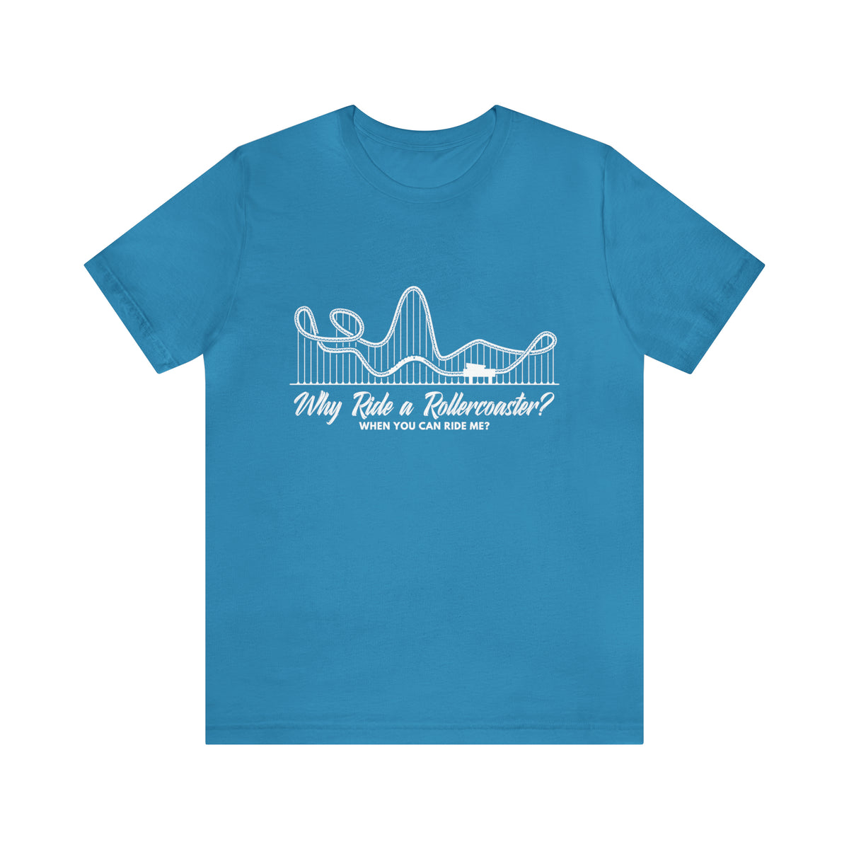 Dirty Rollercoaster Joke Shirt | Why Ride a Rollercoaster When You Can Ride Me T-Shirt