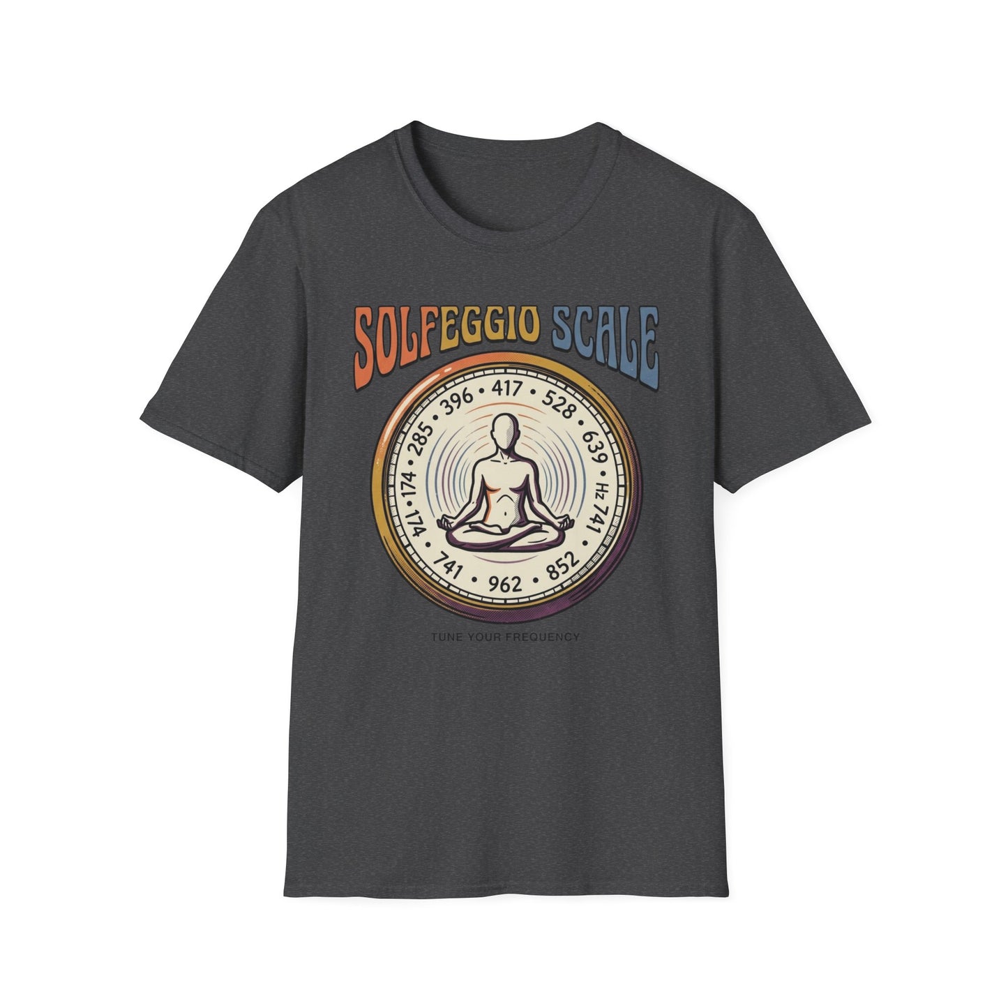 Solfeggio Scale T-Shirt — Chakra Healing Frequencies Tee