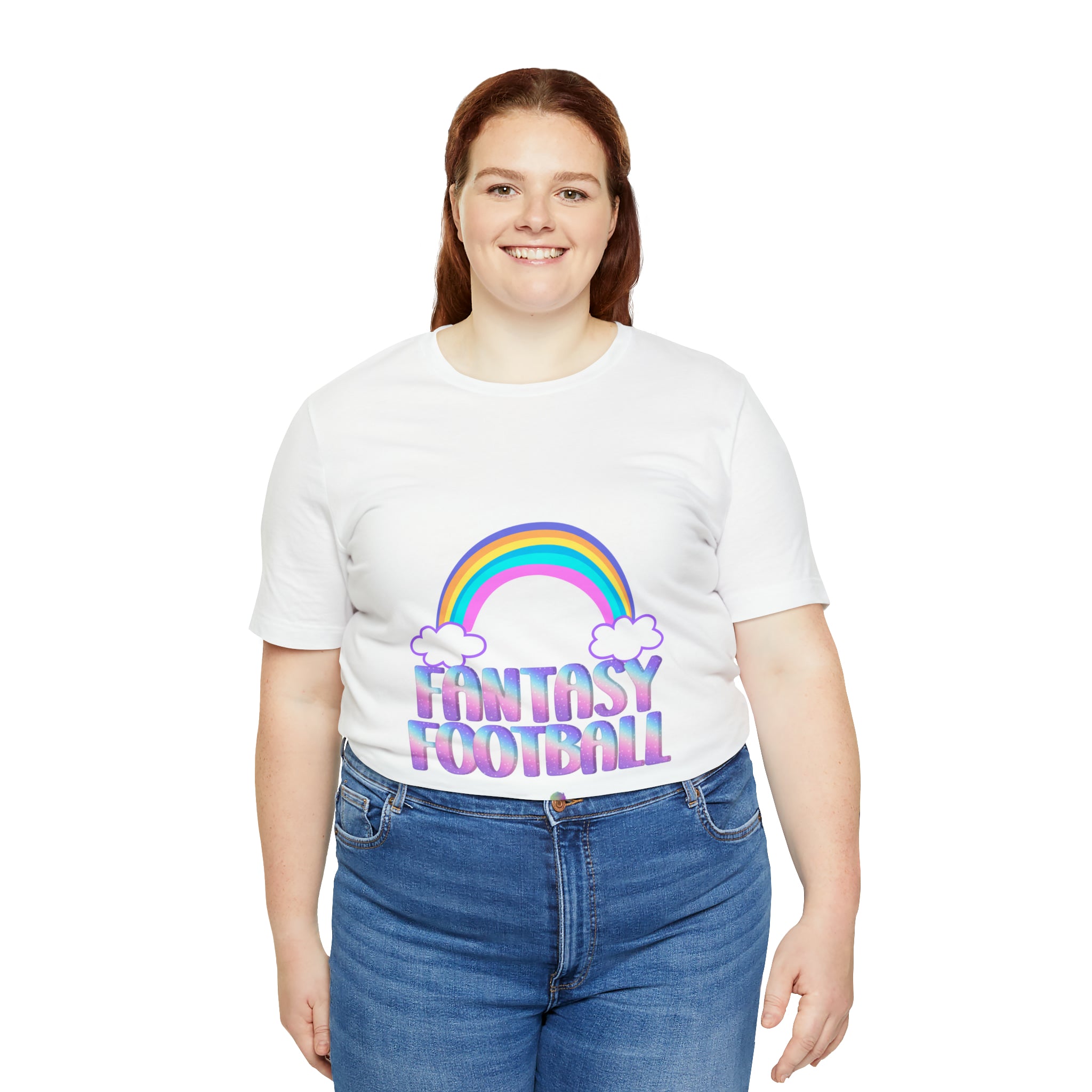 Cute Fantasy Football Shirt | Pink Cute Fantasy Football Unisex T-Shirt