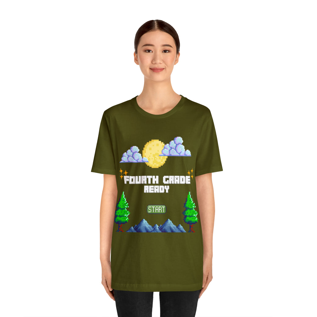 Fourth Grade Ready Pixel Shirt | Minecraft Unisex T-Shirt
