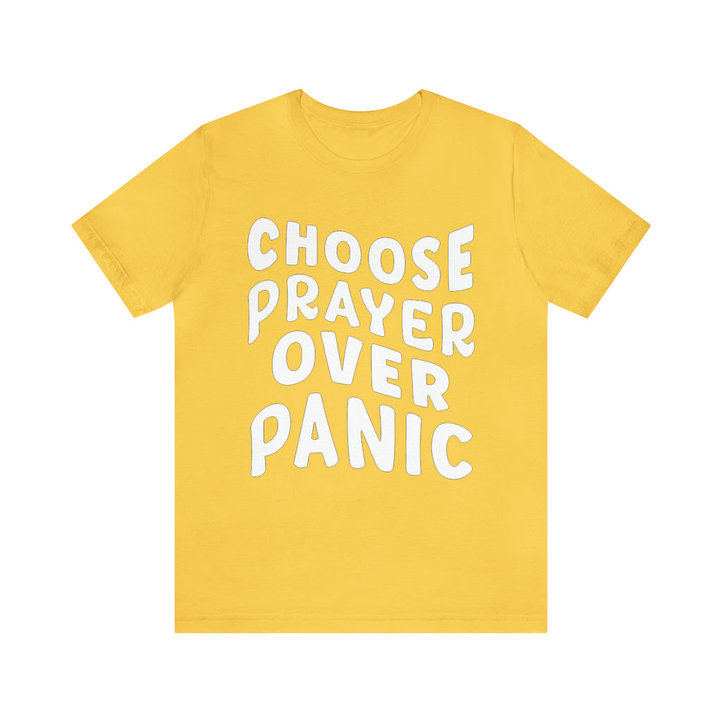 Prayer Over Panic Unisex Shirt | Religious Shirt for Prayers