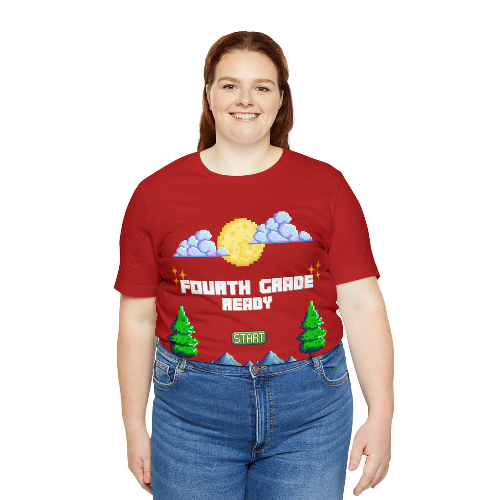 Fourth Grade Ready Pixel Shirt | Minecraft Unisex T-Shirt