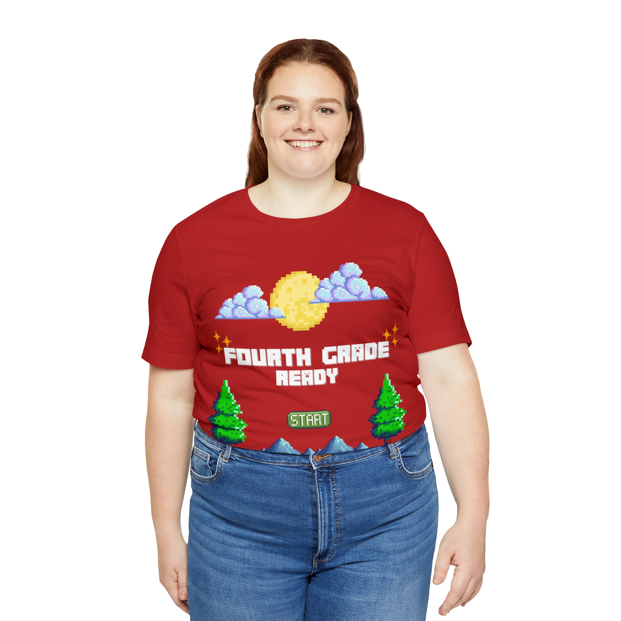 Fourth Grade Ready Pixel Shirt | Minecraft Unisex T-Shirt