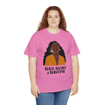 Black, Blessed & Beautiful Shirt | Empowered & Beautiful Cotton T-shirt