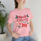 Merry Christmas in July Shirt | Christmas in July Statement T-Shirt