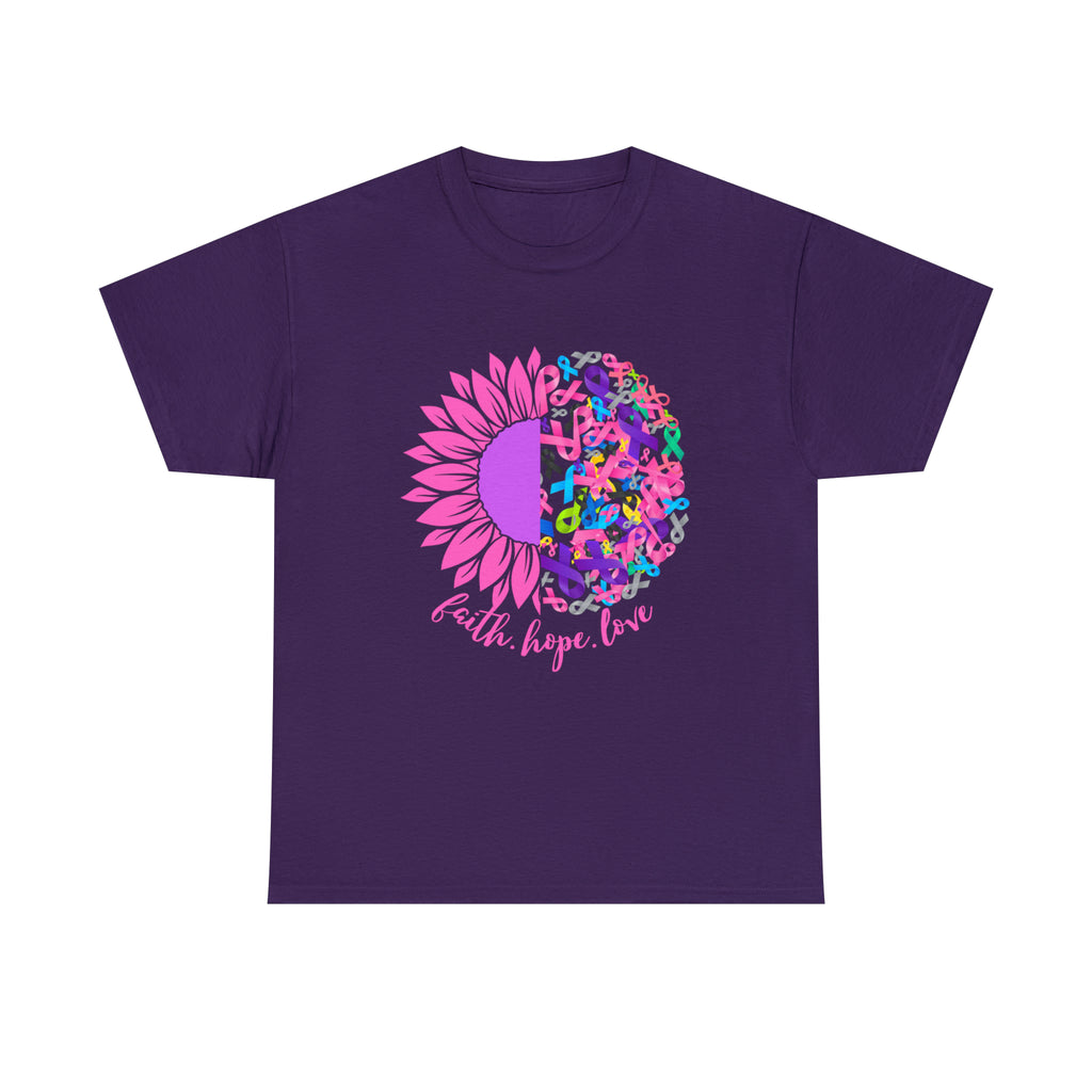 Faith Hope Love Shirt | Cancer Warrior Support Unisex T-Shirt