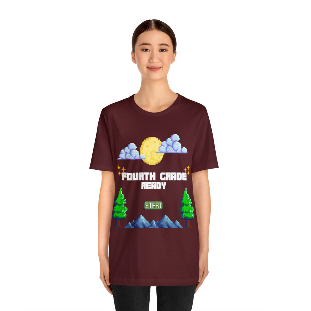 Fourth Grade Ready Pixel Shirt | Minecraft Unisex T-Shirt