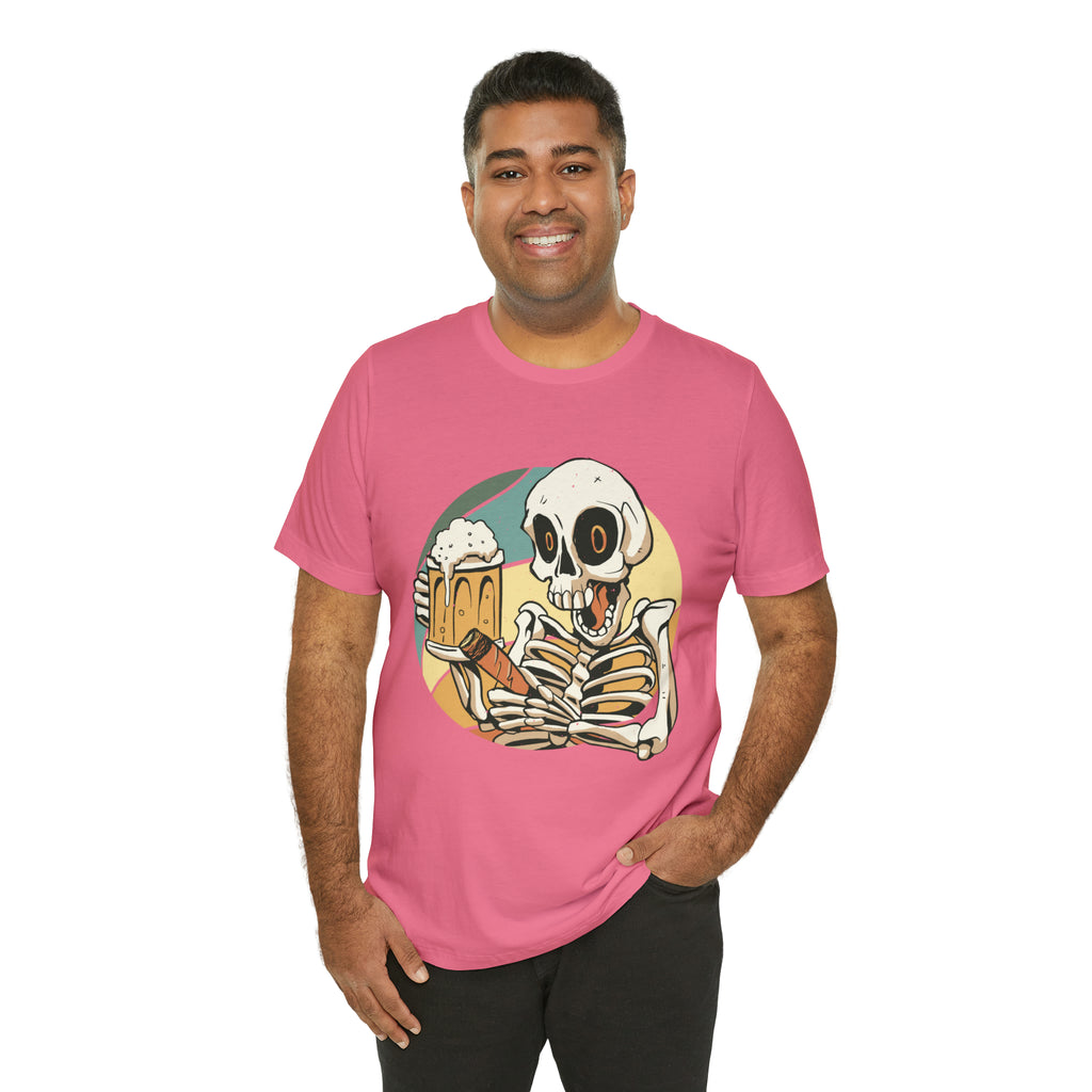 Skeleton Beer Shirt | Drink Beer Unisex T-Shirt