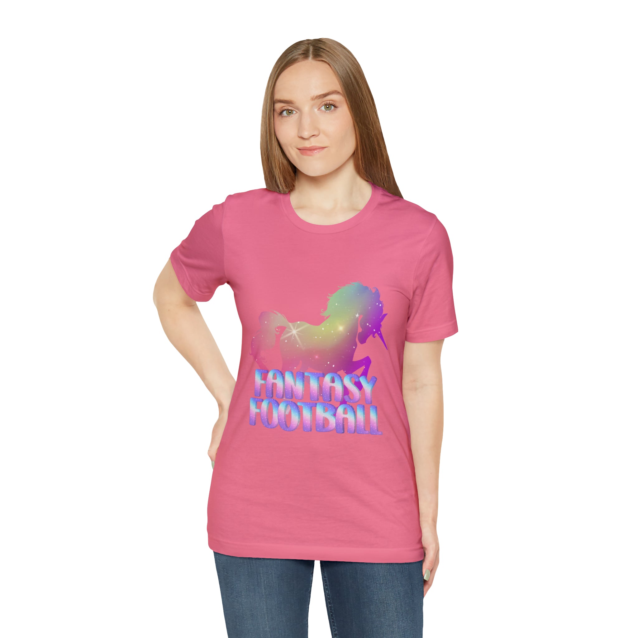 Fantasy Football Pink Shirt | Unicorn Fantasy Football Unisex T-Shirt
