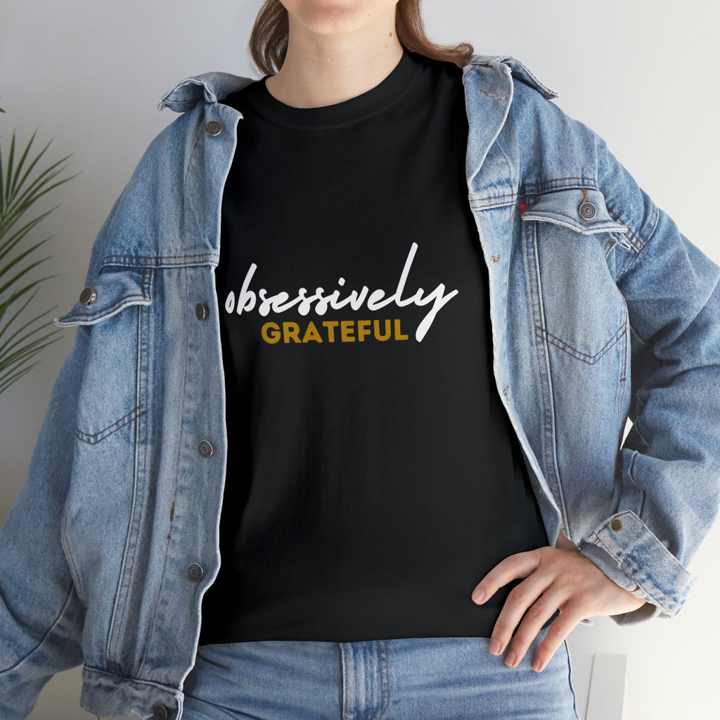 Obsessively Grateful Shirt | Minimalist Unisex T-Shirt
