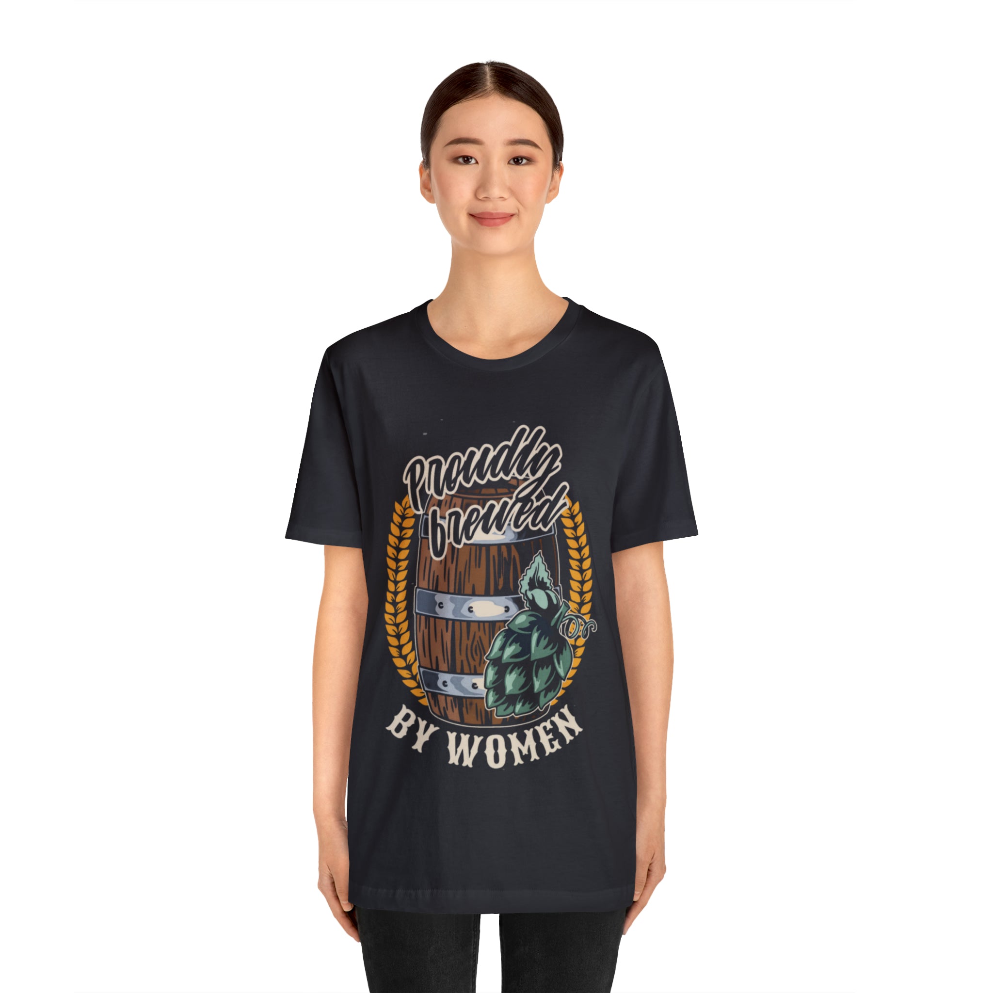 Brewed by Women Beer Shirt | Drink Beer Unisex T-Shirt