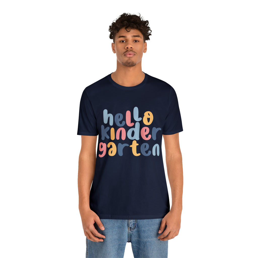 Hello Kindergarten School Shirt | First day of School Unisex T-Shirt