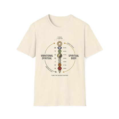 Chakra Alignment T-Shirt — 7 Seals 7 Centers Spiritual Energy Tee
