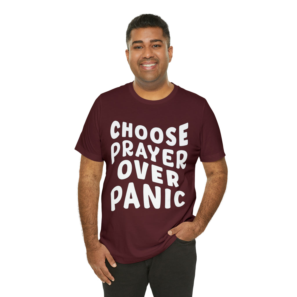 Prayer Over Panic Unisex Shirt | Religious Shirt for Prayers
