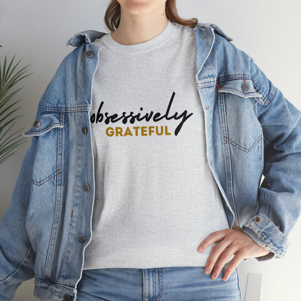 Obsessively Grateful Shirt | Minimalist Unisex T-Shirt