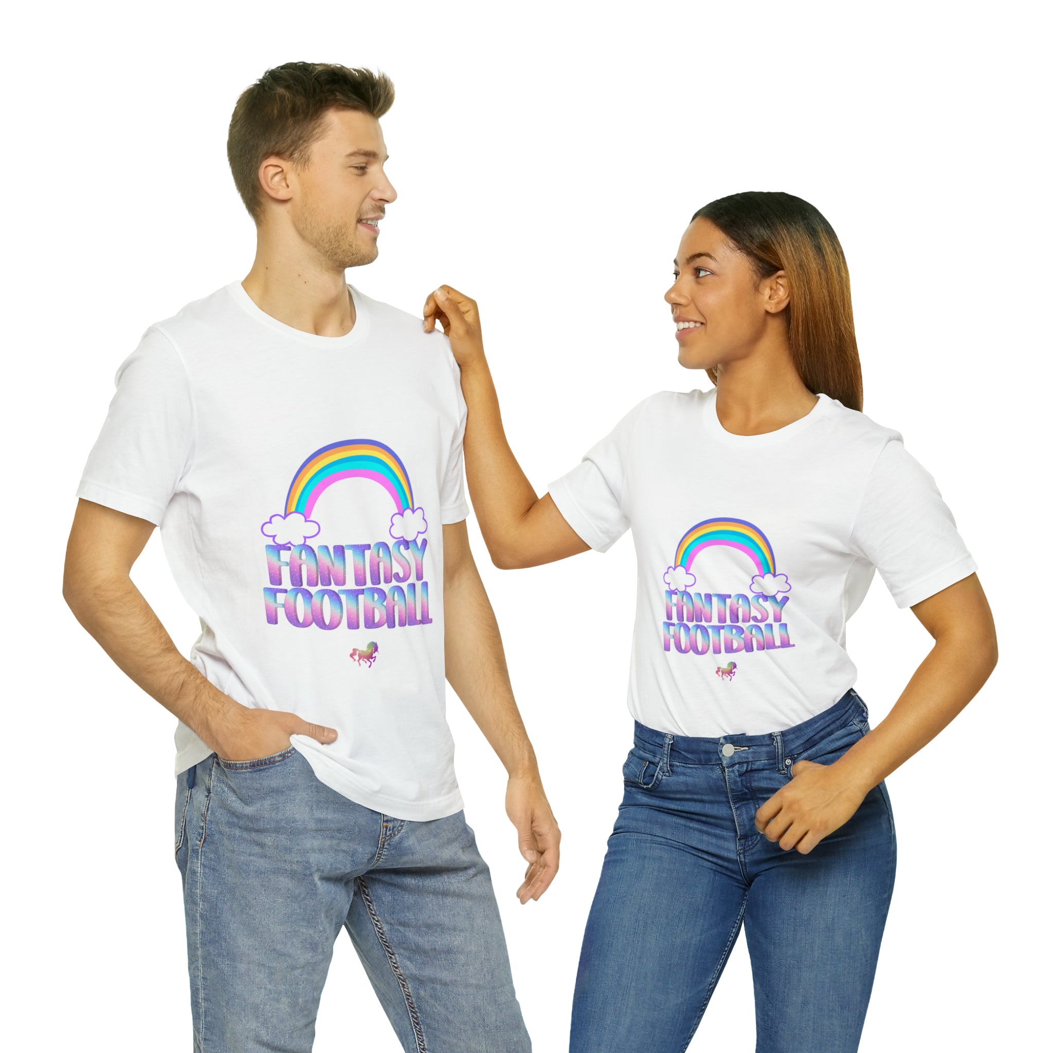 Cute Fantasy Football Shirt | Pink Cute Fantasy Football Unisex T-Shirt
