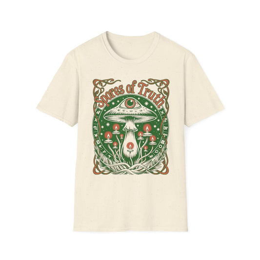 Mushroom 'Spores of Truth' T-Shirt — Psychedelic Fungi Graphic Tee
