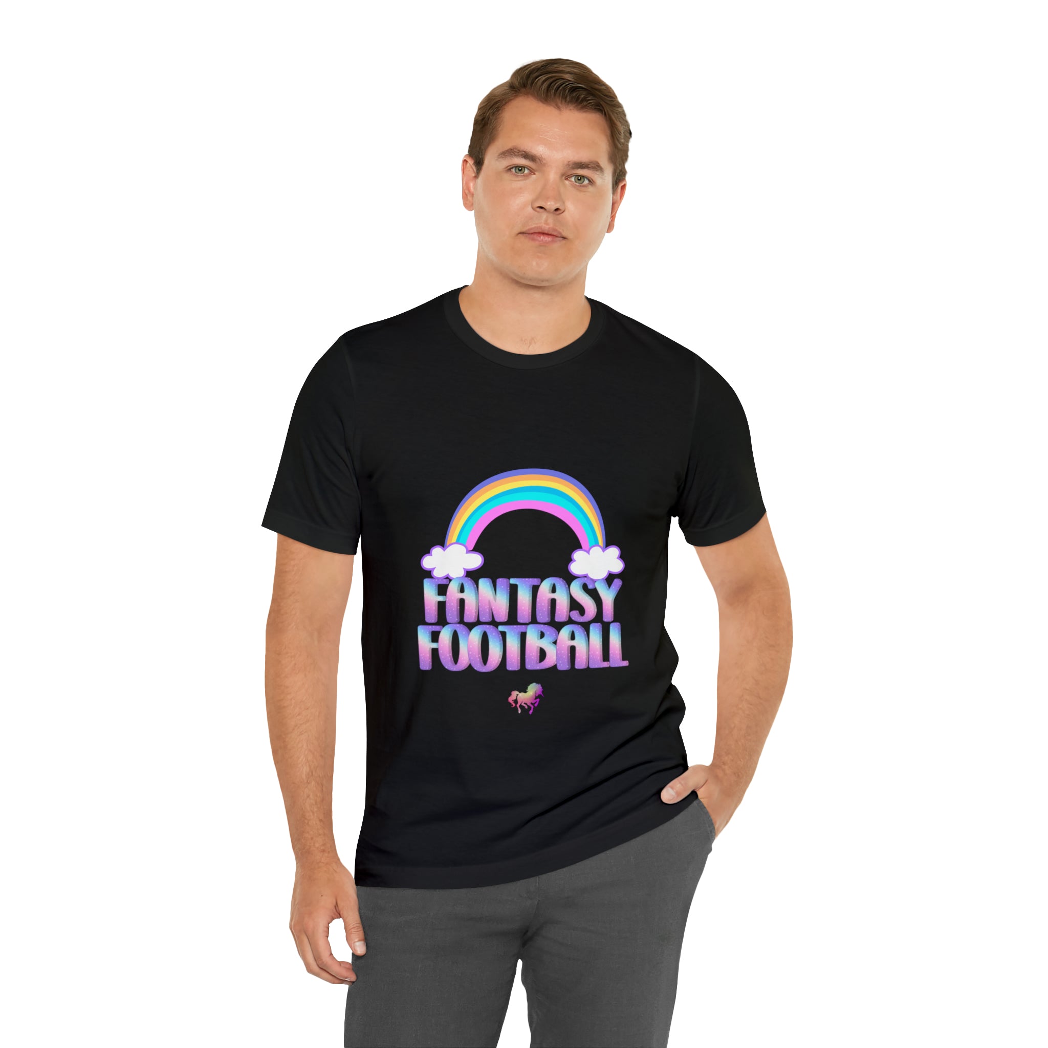 Cute Fantasy Football Shirt | Pink Cute Fantasy Football Unisex T-Shirt