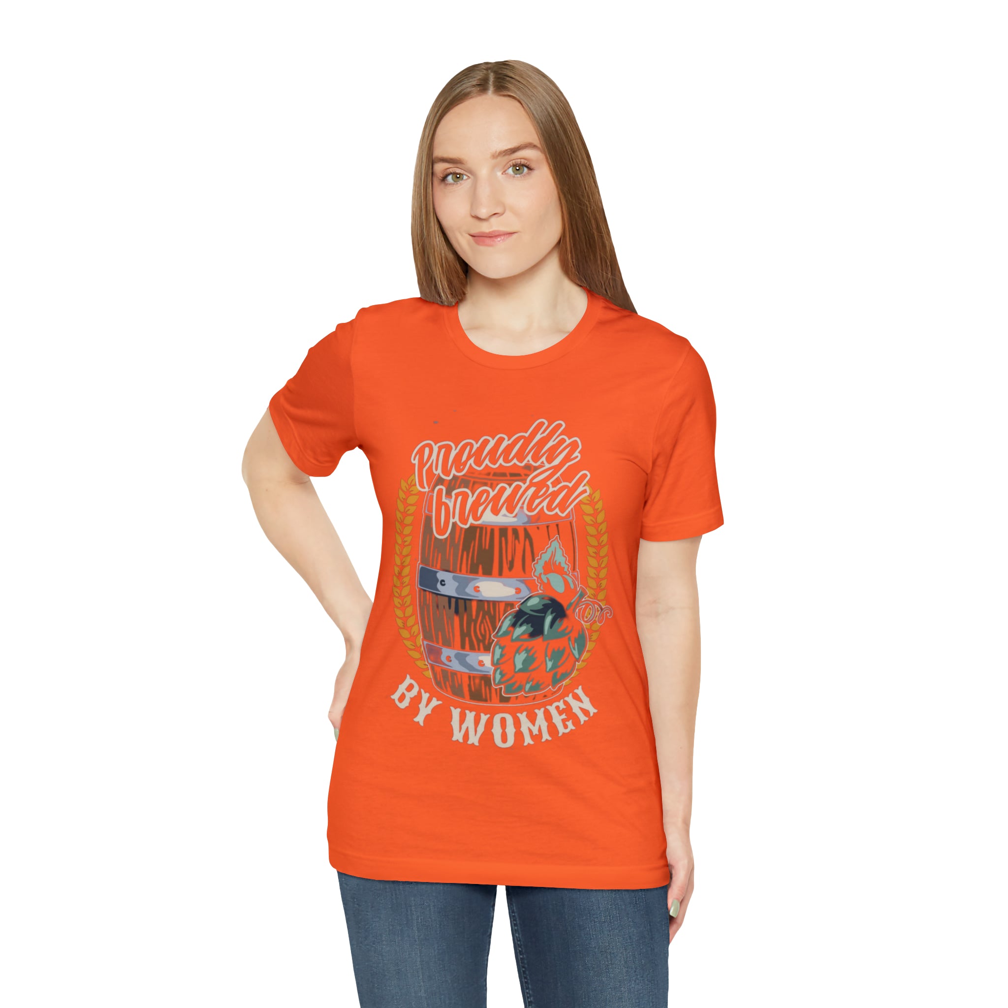 Brewed by Women Beer Shirt | Drink Beer Unisex T-Shirt