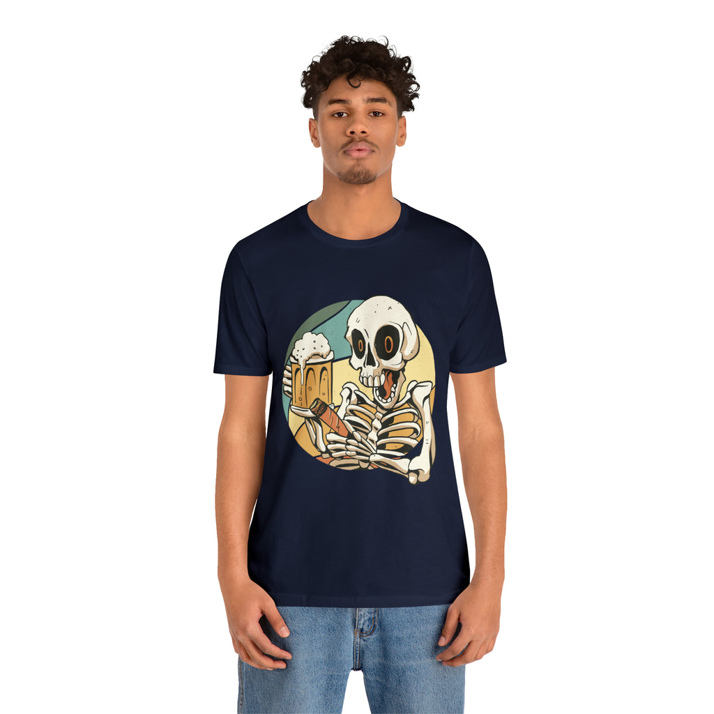 Skeleton Beer Shirt | Drink Beer Unisex T-Shirt