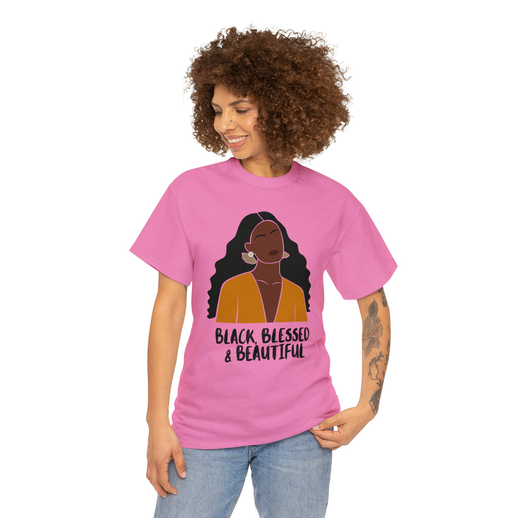 Black, Blessed & Beautiful Shirt | Empowered & Beautiful Cotton T-shirt