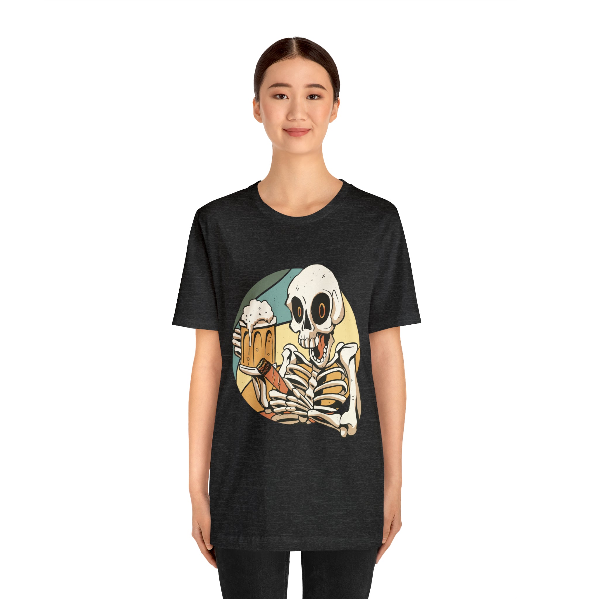 Skeleton Beer Shirt | Drink Beer Unisex T-Shirt