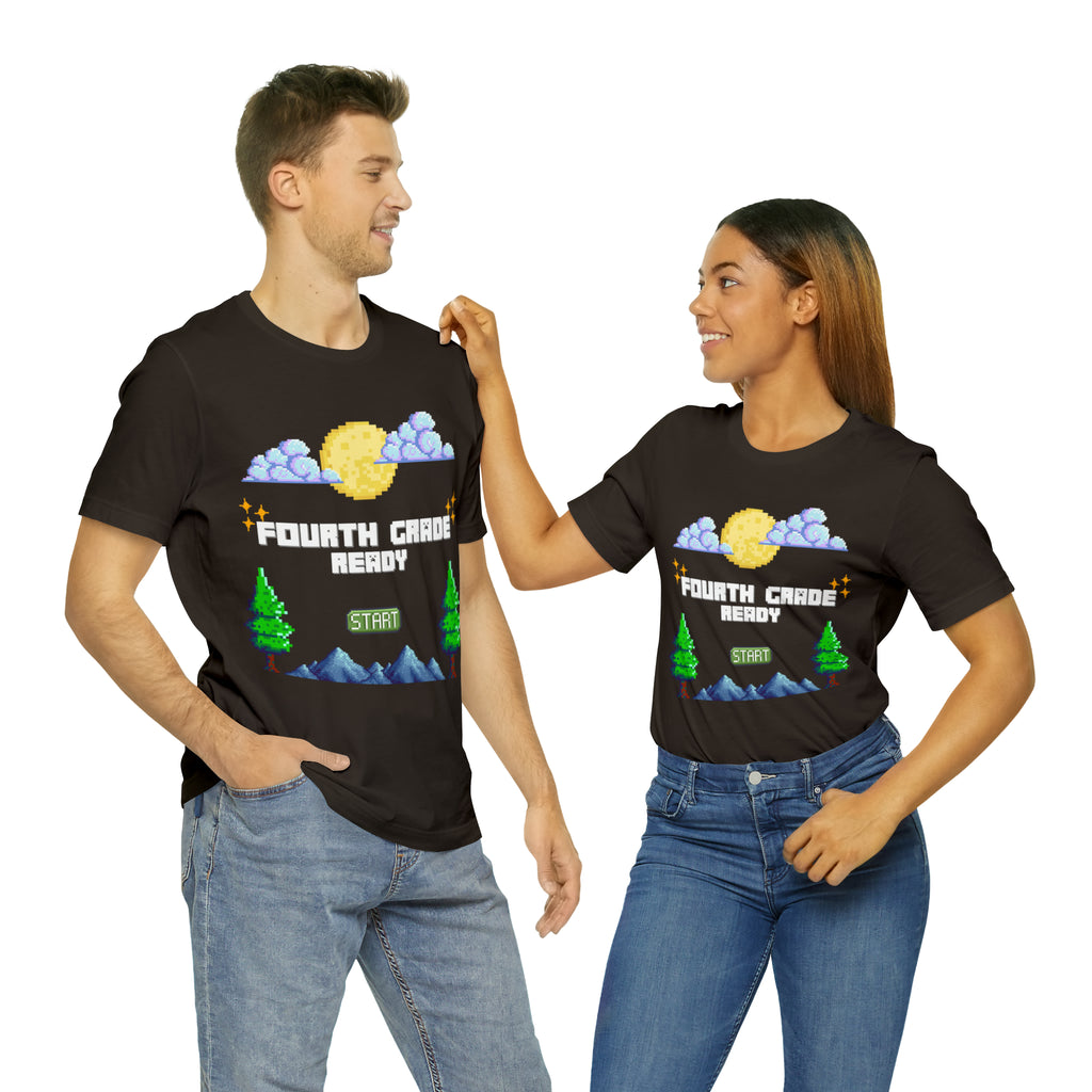Fourth Grade Ready Pixel Shirt | Minecraft Unisex T-Shirt