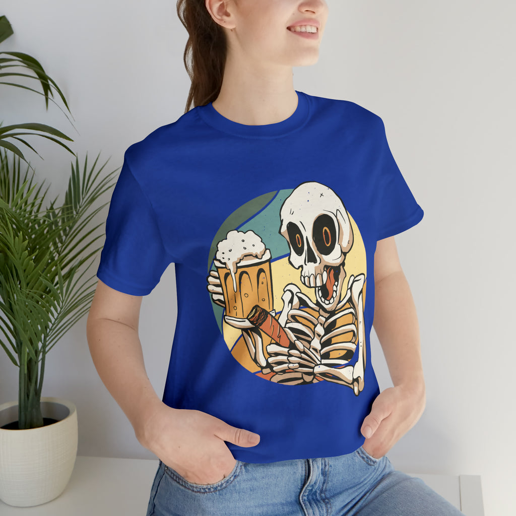 Skeleton Beer Shirt | Drink Beer Unisex T-Shirt