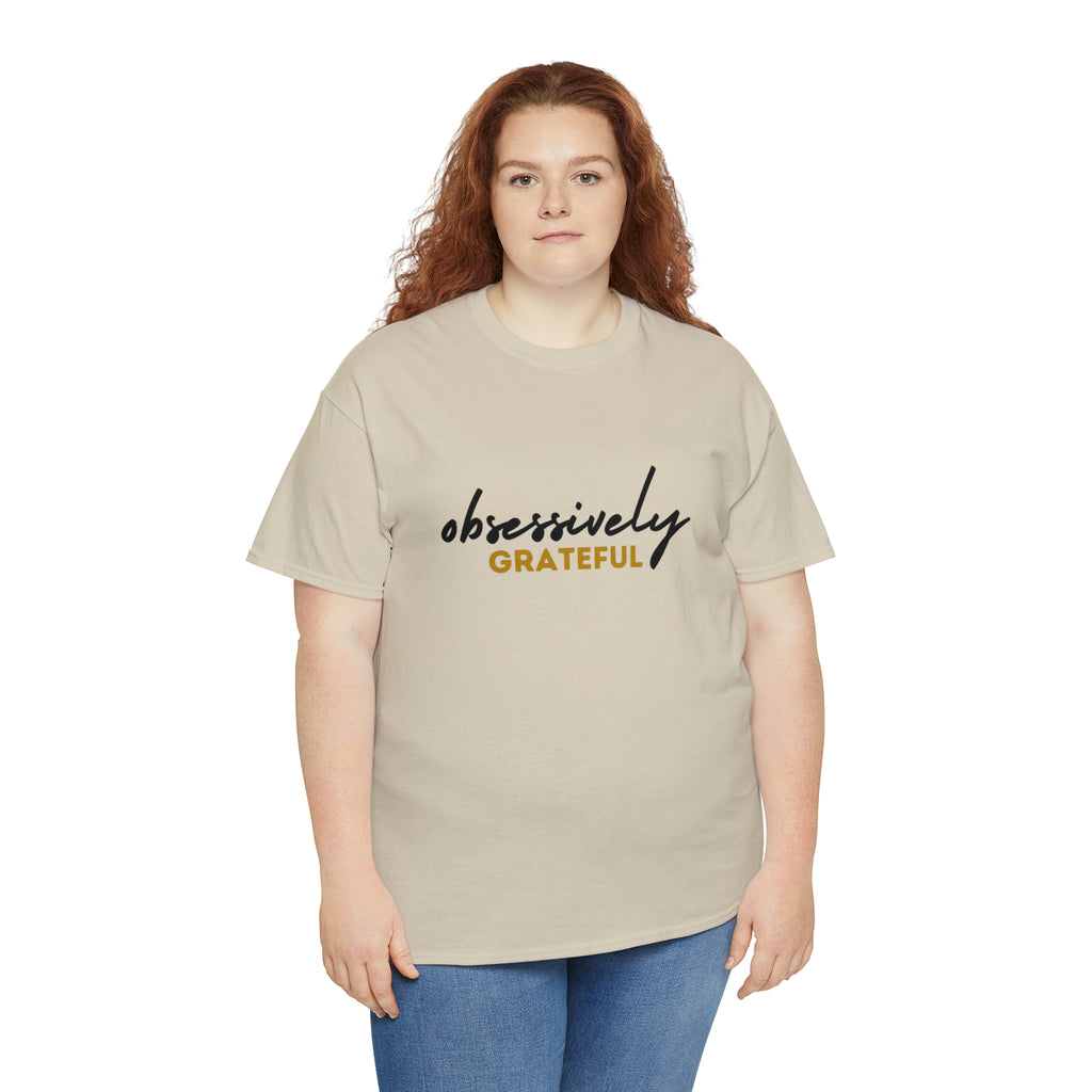 Obsessively Grateful Shirt | Minimalist Unisex T-Shirt