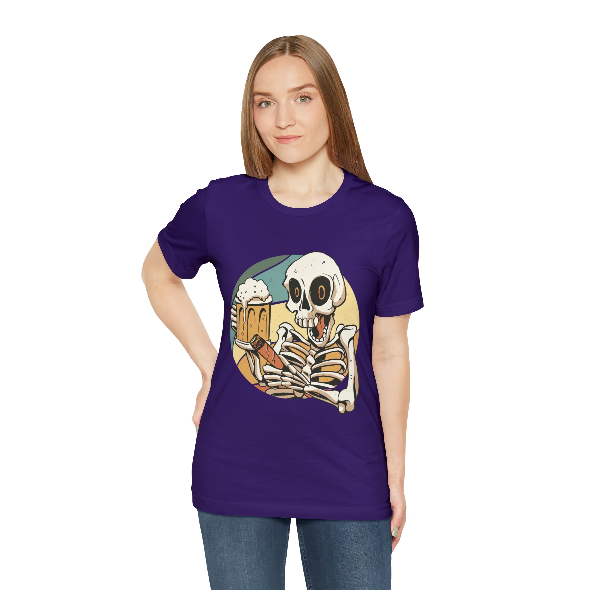 Skeleton Beer Shirt | Drink Beer Unisex T-Shirt