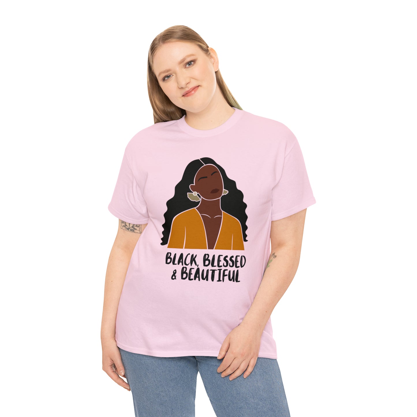 Black, Blessed & Beautiful Shirt | Empowered & Beautiful Cotton T-shirt