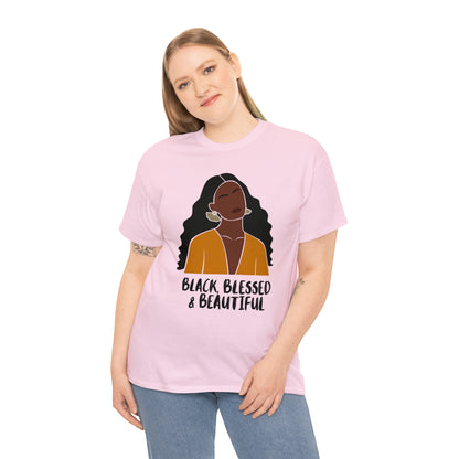 Black, Blessed & Beautiful Shirt | Empowered & Beautiful Cotton T-shirt