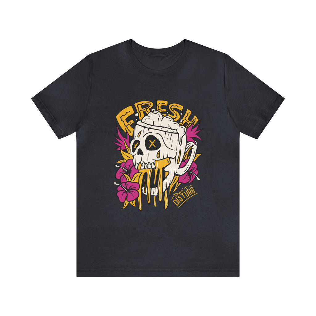Fresh Beer Skull Shirt | Drink Beer Unisex T-Shirt