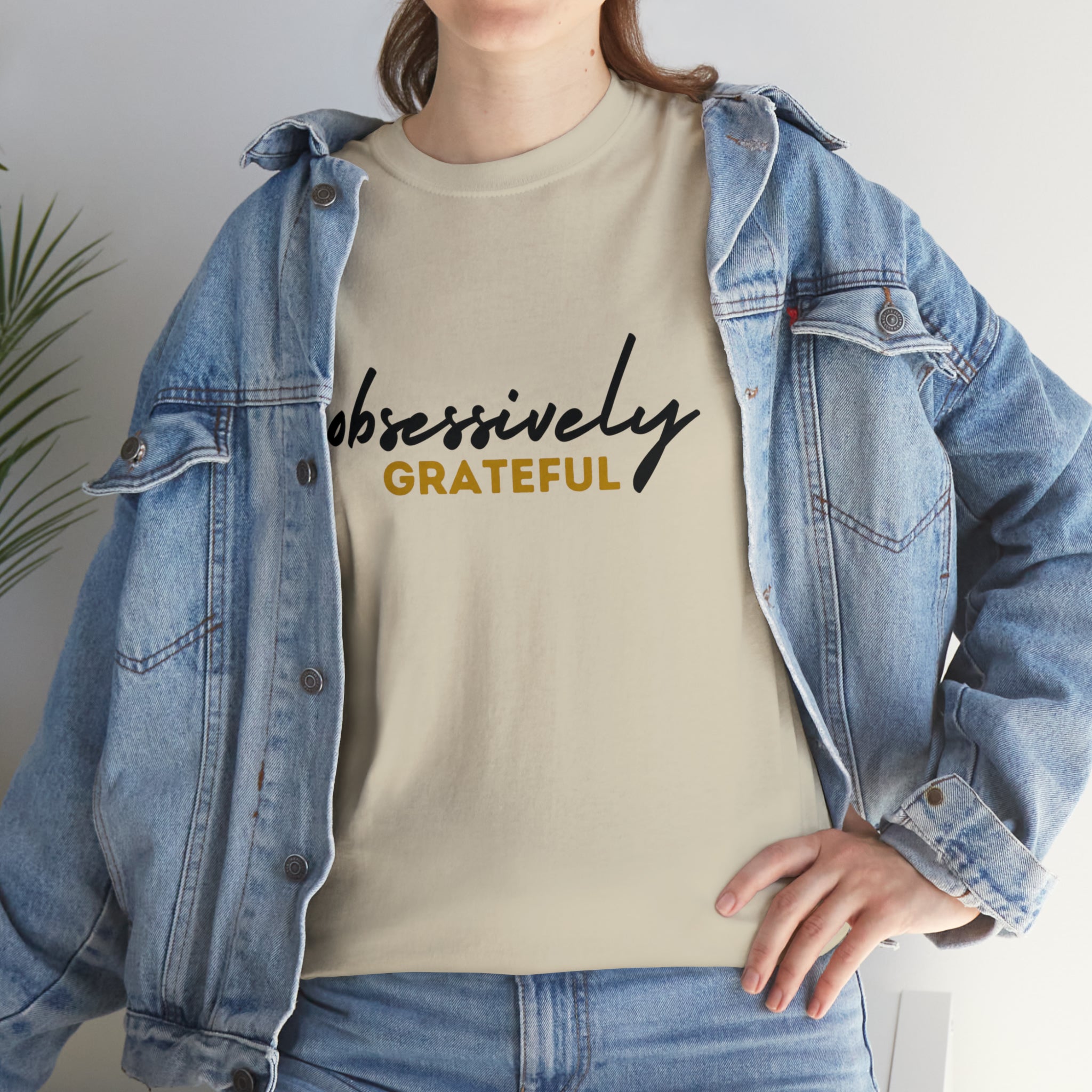 Obsessively Grateful Shirt | Minimalist Unisex T-Shirt