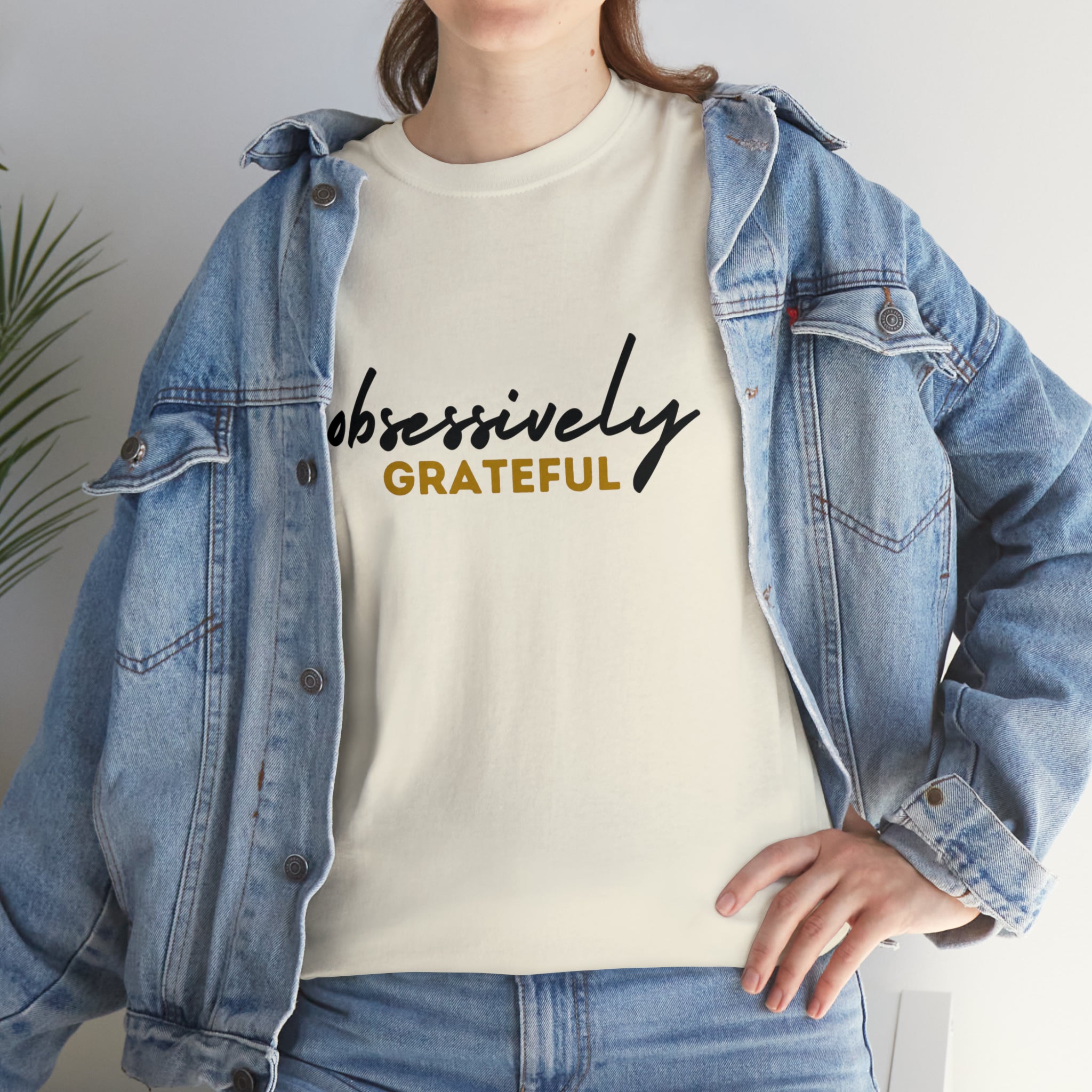 Obsessively Grateful Shirt | Minimalist Unisex T-Shirt