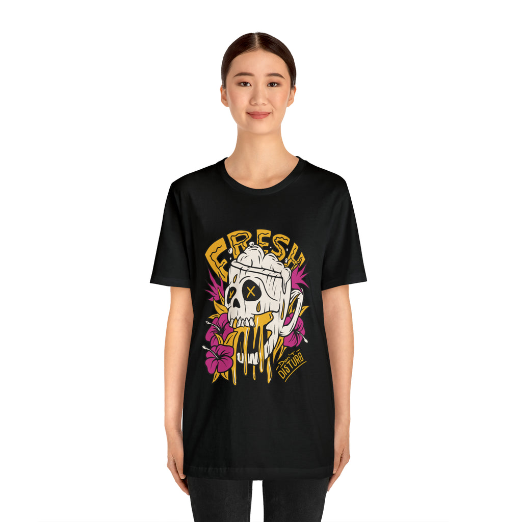 Fresh Beer Skull Shirt | Drink Beer Unisex T-Shirt
