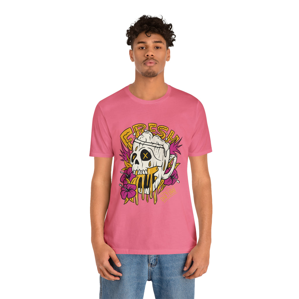 Fresh Beer Skull Shirt | Drink Beer Unisex T-Shirt