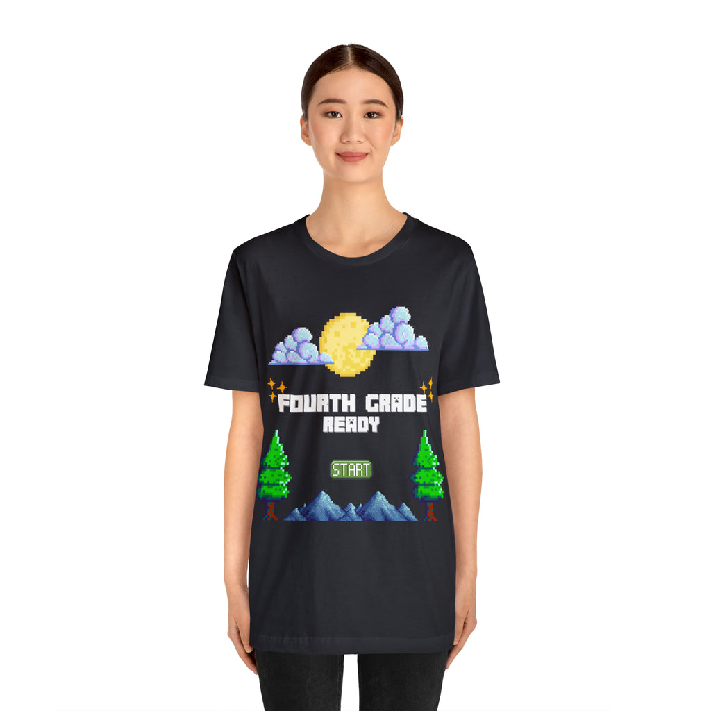 Fourth Grade Ready Pixel Shirt | Minecraft Unisex T-Shirt