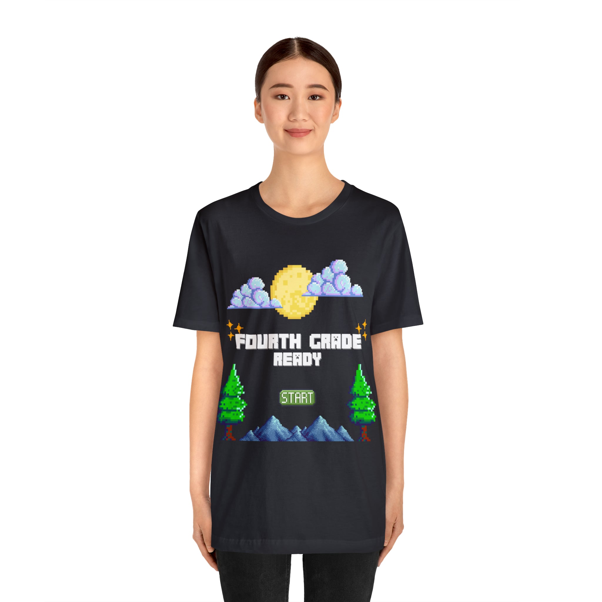 Fourth Grade Ready Pixel Shirt | Minecraft Unisex T-Shirt