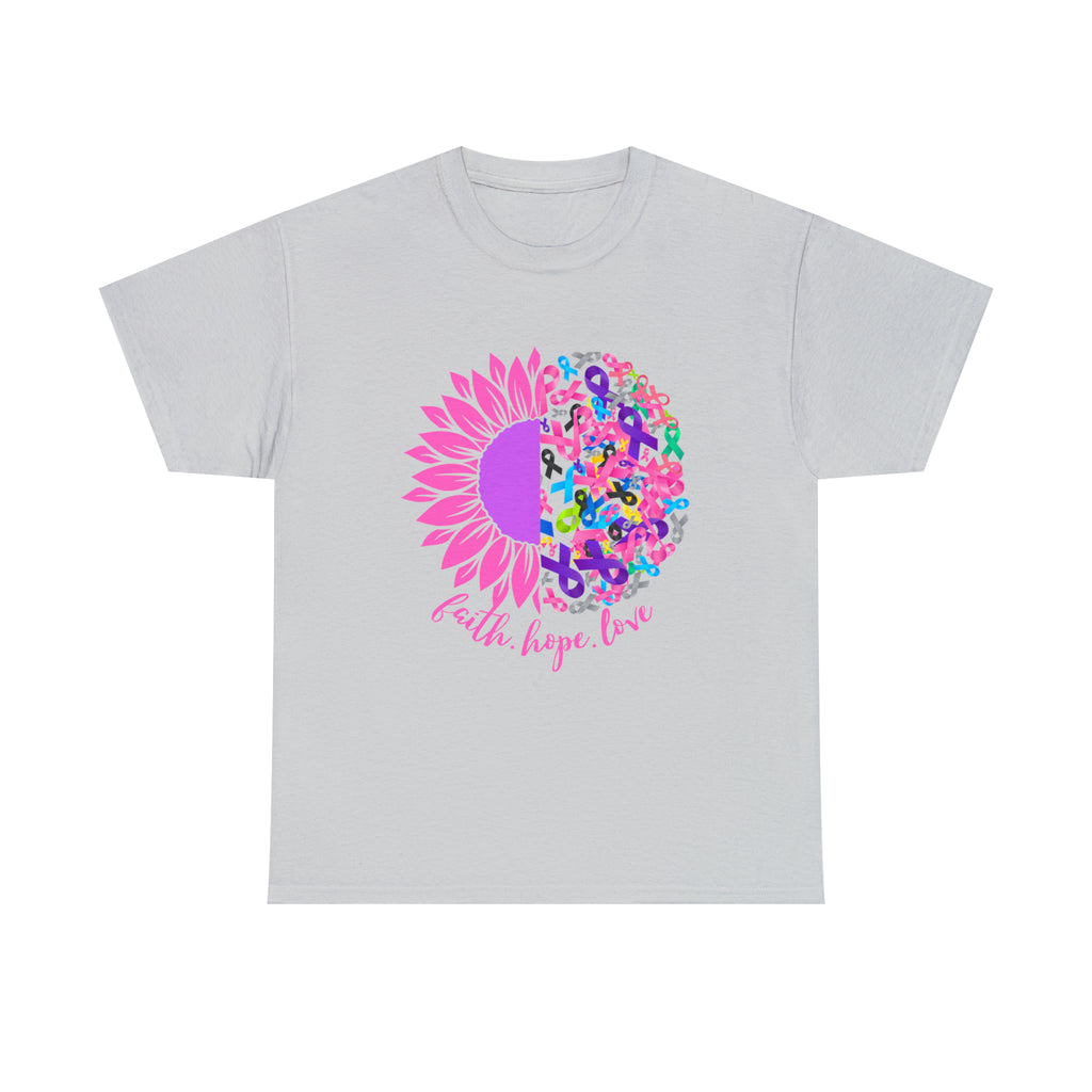 Faith Hope Love Shirt | Cancer Warrior Support Unisex T-Shirt