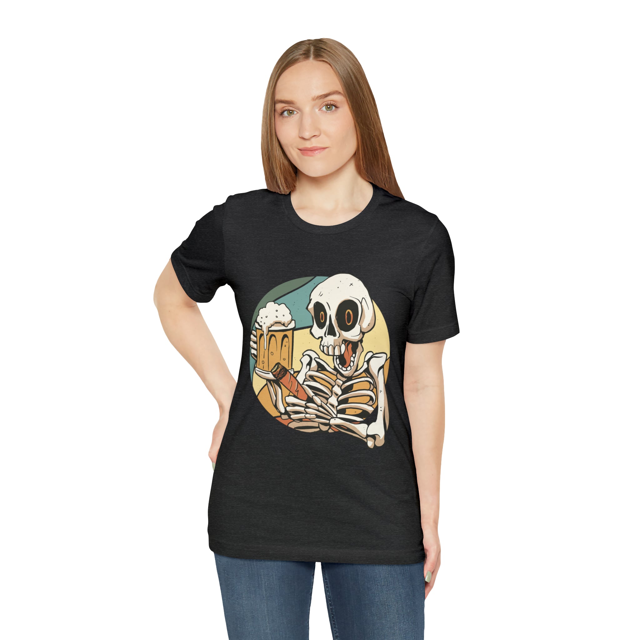 Skeleton Beer Shirt | Drink Beer Unisex T-Shirt
