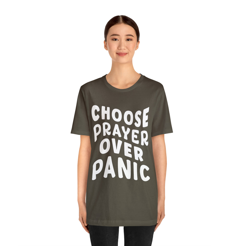 Prayer Over Panic Unisex Shirt | Religious Shirt for Prayers