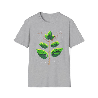 Electroculture Copper Seedling T-Shirt — Whimsical Plant Growth Graphic Tee