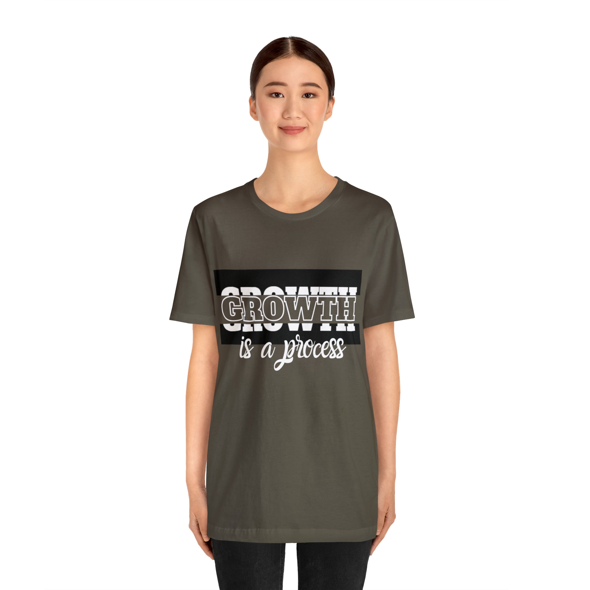 Growth Is A Process Shirt | Trendy Statement Unisex Tee
