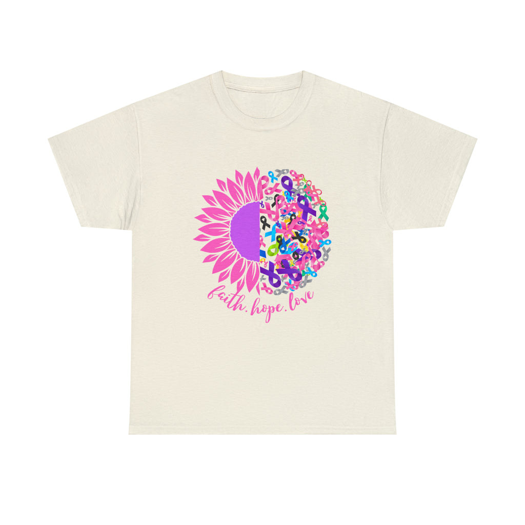 Faith Hope Love Shirt | Cancer Warrior Support Unisex T-Shirt