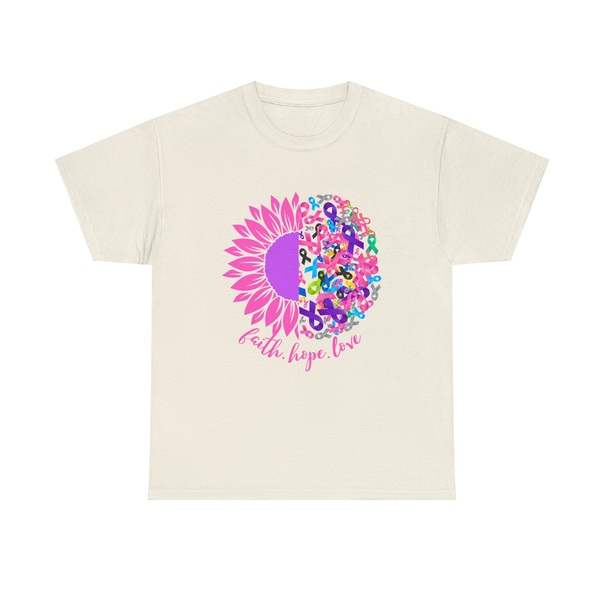 Faith Hope Love Shirt | Cancer Warrior Support Unisex T-Shirt